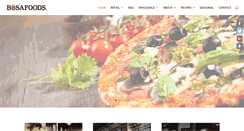Desktop Screenshot of bosafoods.com