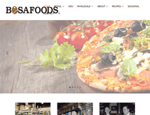 Tablet Screenshot of bosafoods.com